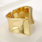 Punk Wide Bangles Bracelet For Women Zinc Alloy Jewelry Femme Accessories