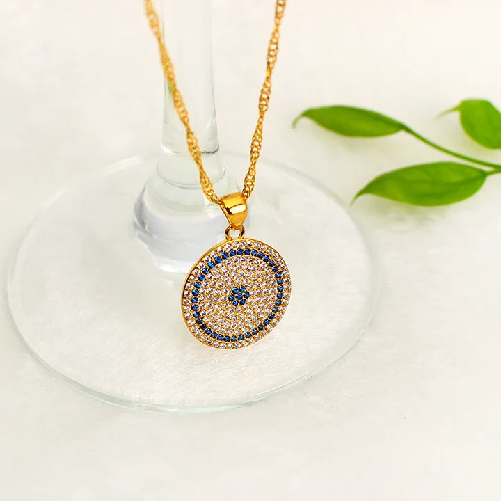 Arrival Full Crystal Pendant Necklace Arabic Women Party Gift