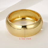 Punk Alloy Cuff Bracelets for Women Statement Jewelry Wide Bangle