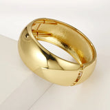 Punk Alloy Cuff Bracelets for Women Statement Jewelry Wide Bangle
