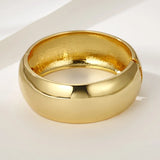 Punk Alloy Cuff Bracelets for Women Statement Jewelry Wide Bangle