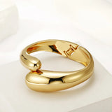 Geometric Cuff Bangles for Women - Punk Zinc Alloy Bracelet
