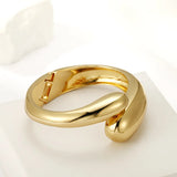 Geometric Cuff Bangles for Women - Punk Zinc Alloy Bracelet