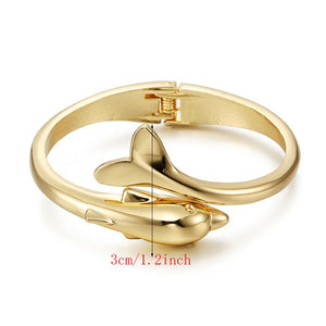 Punk Dolphin Shape Bangles Bracelets for Women