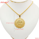 Ethiopian African Dubai Round Pendant Necklace N06304