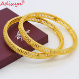Two PCS Dubai Bracelets 24k Ethiopian/African/Sudan/Israel/India Jewelry