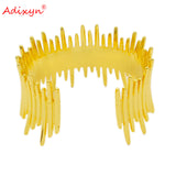 Dubai Wide Bangle 24k African Bracelets Bridal Wedding N03291