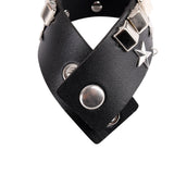 Gothic Punk Style Leather Stitching Wristband Harness