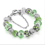 Adjustable Zodiac Bracelet Crystal Beads European American Style