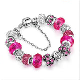Adjustable Zodiac Bracelet Crystal Beads European American Style