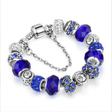 Adjustable Zodiac Bracelet Crystal Beads European American Style
