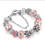 Adjustable Zodiac Bracelet Crystal Beads European American Style