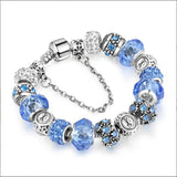 Adjustable Zodiac Bracelet Crystal Beads European American Style