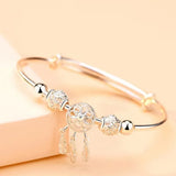 Sterling Silver Dream Catcher Charm Bracelet for Women