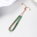Adjustable Birthstone Tennis Bracelet for Women