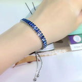 Adjustable Birthstone Tennis Bracelet for Women