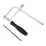 Adjustable Handle Sawbow Hacksaw with 12pcs Spiral Sawblades