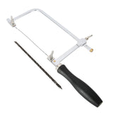 Adjustable Handle Sawbow Hacksaw with 12pcs Spiral Sawblades