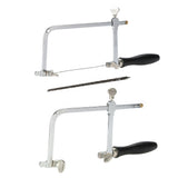 Adjustable Handle Sawbow Hacksaw with 12pcs Spiral Sawblades