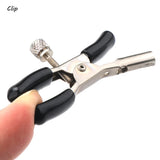 Adjustable Rubber Cover Bell Nipple Clips for Sexy Female Genital Piercing