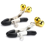 Adjustable Rubber Cover Bell Nipple Clips for Sexy Female Genital Piercing