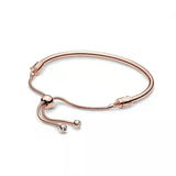 925 Sterling Silver Snake Bone Chain Bracelet for Charms Beaded DIY Gift