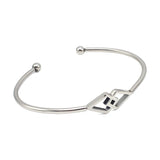 Adjustable Geometric Arm Cuff Bangle Stainless Steel Bracelet