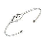 Adjustable Geometric Arm Cuff Bangle Stainless Steel Bracelet