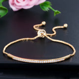 Adjustable Bracelet Bangle for Women Crystal Austrian Slider