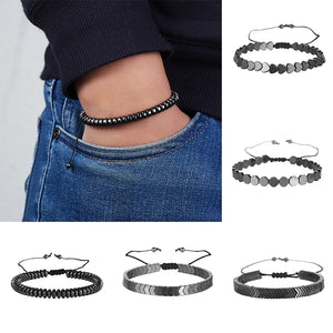 Adjustable Bracelet Bead Love Punk Charm Stone Bracelets Gallstone Woven