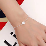 925 Silver Snowflake Charm Bracelet Allergy-Free Gift for Women