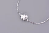 925 Silver Snowflake Charm Bracelet Allergy-Free Gift for Women