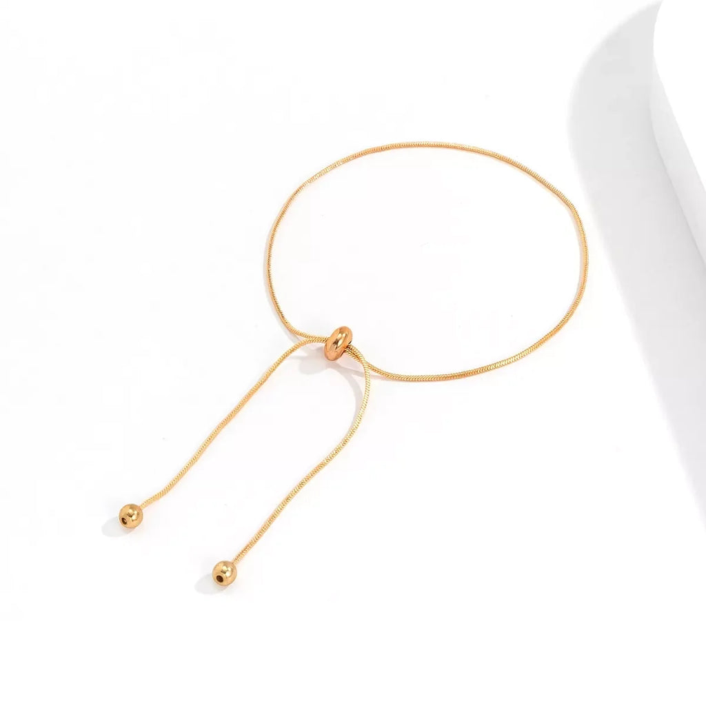Adjustable Chain Anklet Bracelet for Women Vintage Foot Beach Jewelry