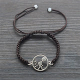 Adjustable Hand Woven Bigfoot Charms Bracelet