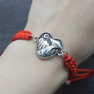 Adjustable Hand Woven Bigfoot Charms Bracelet
