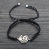 Adjustable Hand Woven Bigfoot Charms Bracelet