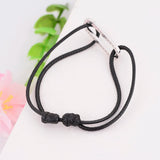 Adjustable Cordons Bracelet Sterling Silver Zircon Pendant Rope Bracelet