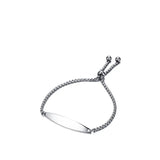 Engraved Stainless Steel ID Bracelet for Women