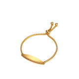 Engraved Stainless Steel ID Bracelet for Women