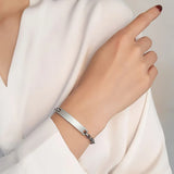 Customizable Name Emergency Bracelets for Kids - Braided Chain Bangle