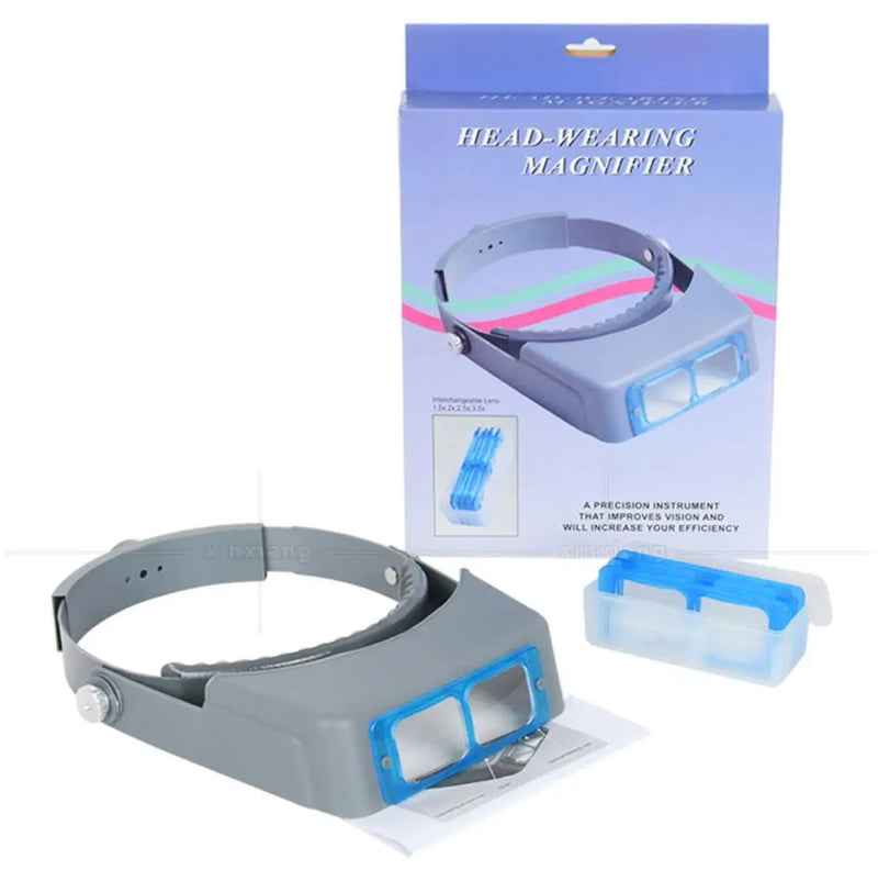 Adjustable Double Lens Headband Reading Magnifier 4 Magnification
