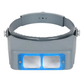 Adjustable Double Lens Headband Reading Magnifier 4 Magnification