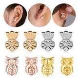 Heart Stud Back Lifters Earring Lifts Adjustable Ear Lobe Support
