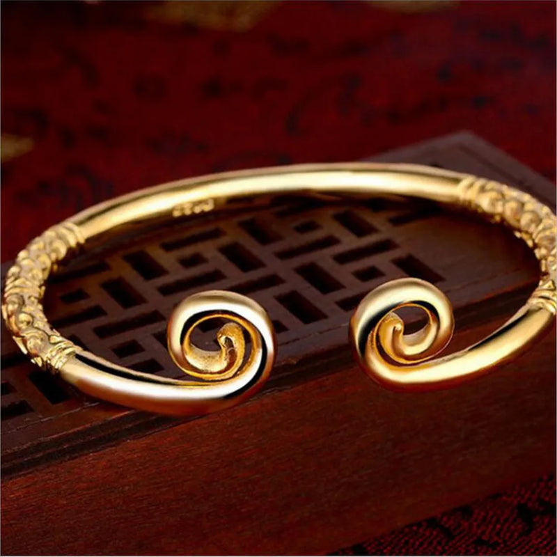 Adjustable Explosivea Couple Bracelet Monkey King Thai Silver Bracelet