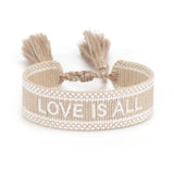 Adjustable Fabric Braided Bracelet Femme Tassel Bracelet