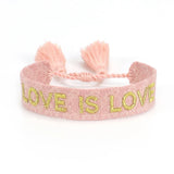 Adjustable Fabric Braided Bracelet Femme Tassel Bracelet