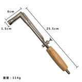 Adjustable Flame Gas Torch With Wood Handle