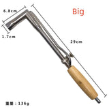 Adjustable Flame Gas Torch With Wood Handle