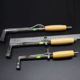 Gas Torch with Wood Handle - Adjustable Flame