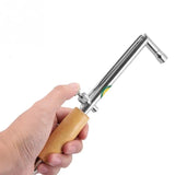 Adjustable Flame Gas Welding Torch Solder Wood Handle Jewelry Making Torch